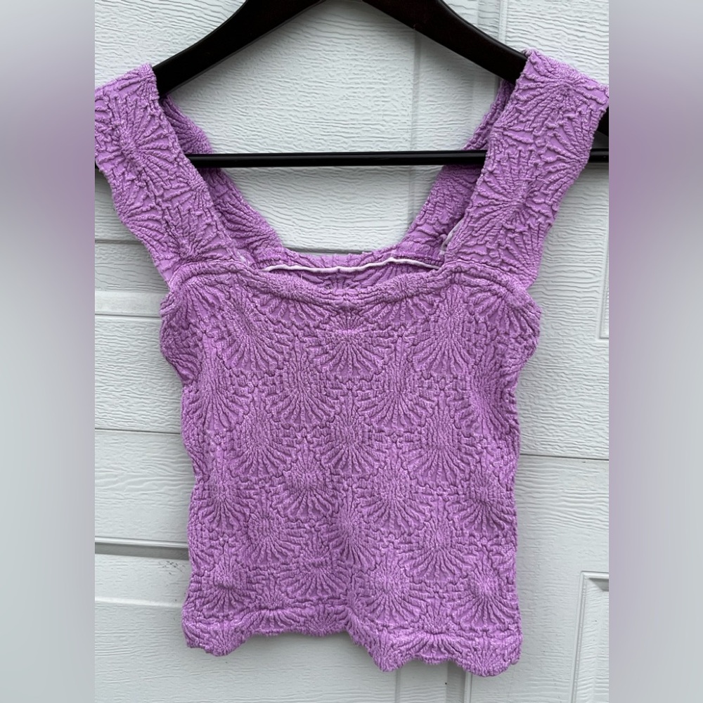Women's free people stretch crop top lavender XS/S